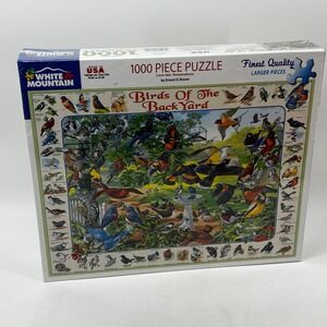 White Mountain Birds of the Backyard 1000 Piece Jigsaw Puzzle 267 Ernest O Brown